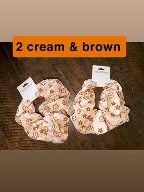 Fashion Monogram Scrunchies